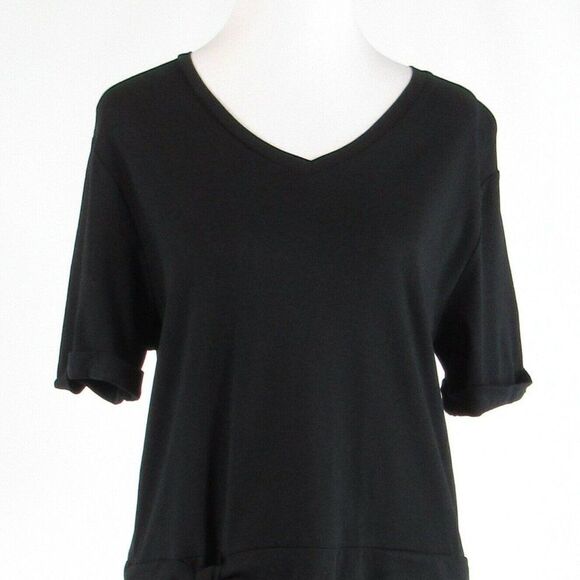 Black KURT WOODS shift dress L - Picture 2 of 8